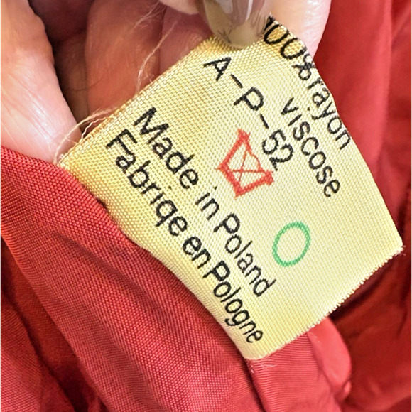 Vtg Oleg Cassini Designer Womens Red Velvet Jacket Holiday Black Tie Lined XS/S* - Picture 10 of 11